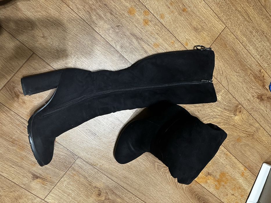 Чоботи замшеві 36 розмір