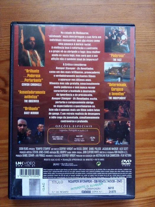 Romper Stomper "Os Revoltados" - Geoffrey Wright, Russell Crowe