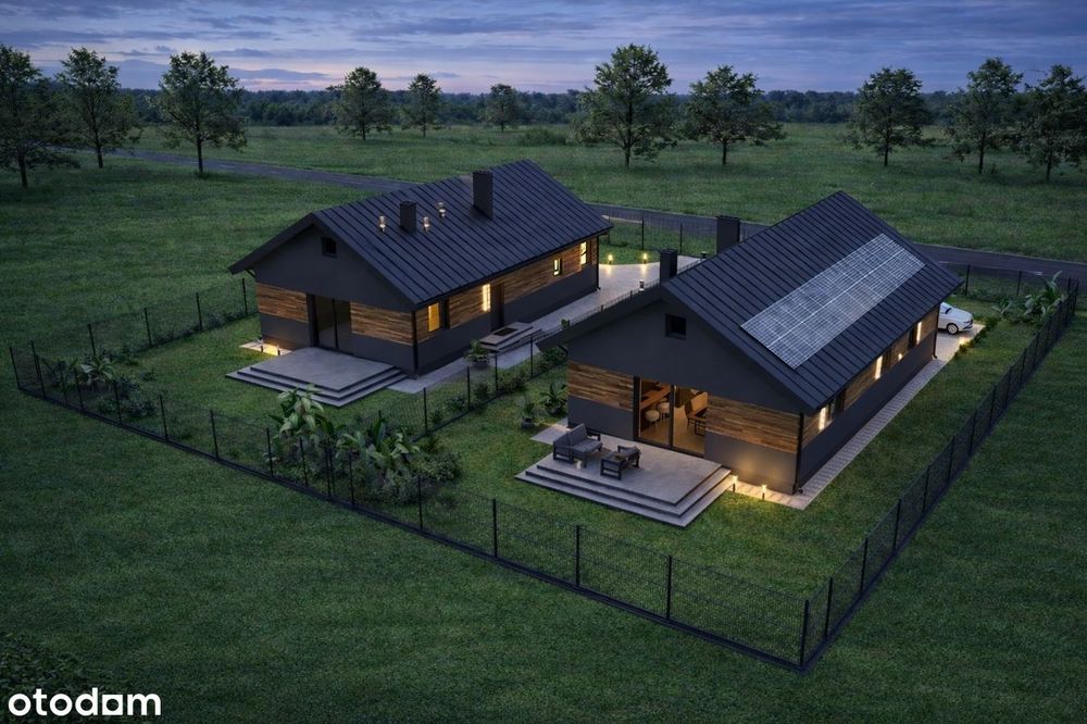 Nowoczesny dom 95 m² | fotowoltaika | kominek | Konstantynów Łódzki