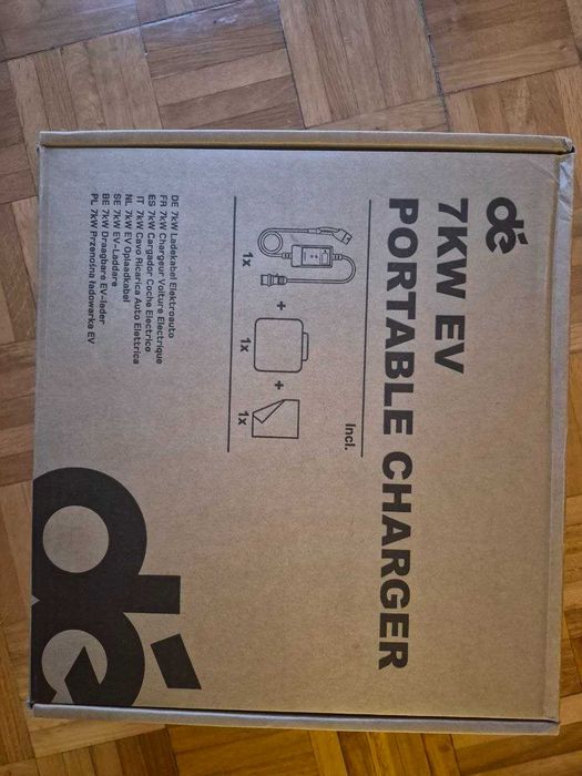 Carregador Portátil EV dé 7kW (Tipo 2) - Novo / Selado - Portable EV Charger dé 7kW (Type 2) - Brand New / Unused