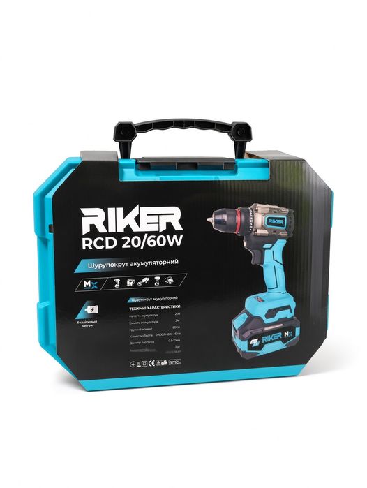 Шуруповерт акумуляторний RCD 20/60W RIKER