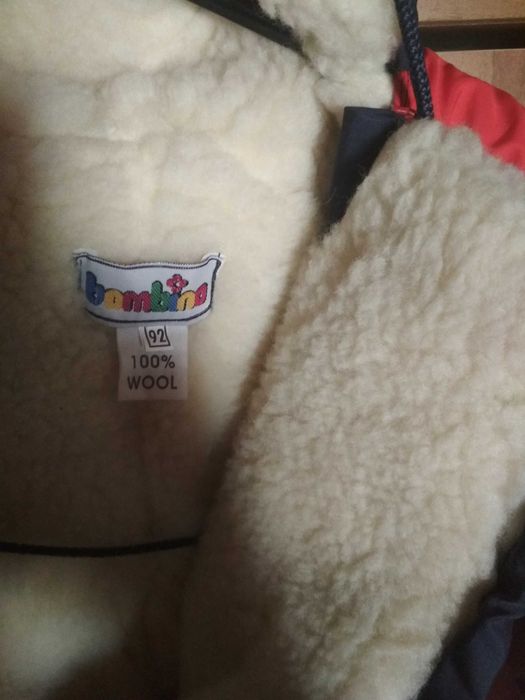 Комбинезон на нат.меху с рукавичками разм.92,Bombino.