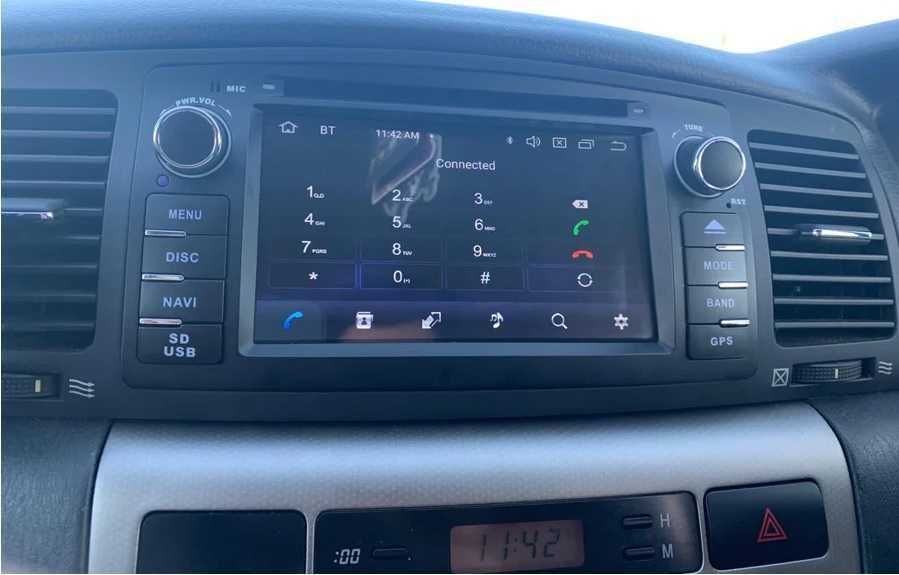 Toyota Corolla E120 Rádio Android CarPlay Android Auto sem Fios GPS