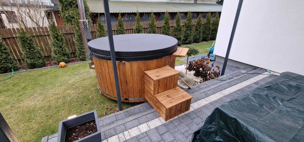 Balia Ogrodowa Bania Hot Tub Gorąca Beczka Dostawa Cała Polska