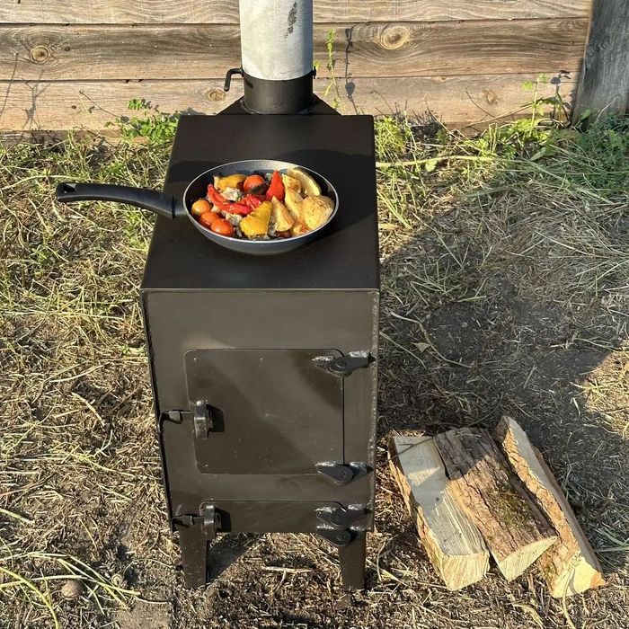 ‼️ Буржуйка для дома • Печь отопительная на дровах • Піч з КПД 75%‼️