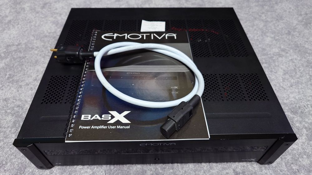 Emotiva basX A2 końcówka mocy kabel zasil.Supra