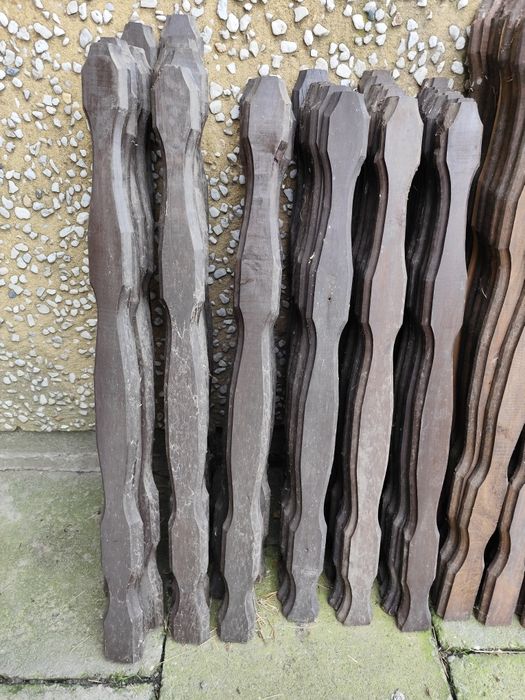 Drewniane sztachety olcha olchowe sztacheta drewniana brązowa