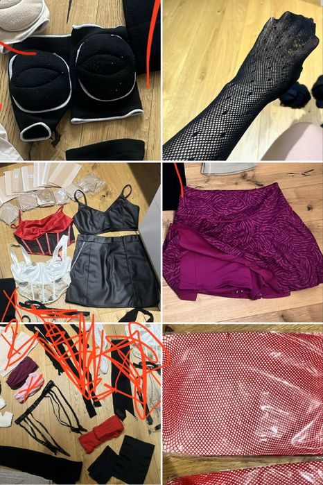 Одяг для танців high heels. Спортивний одяг. Лосіни штани. Купальники. Білизна. Боді