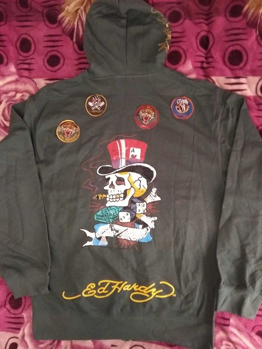 Худи Don ED Hardy, большой размер, унисекс