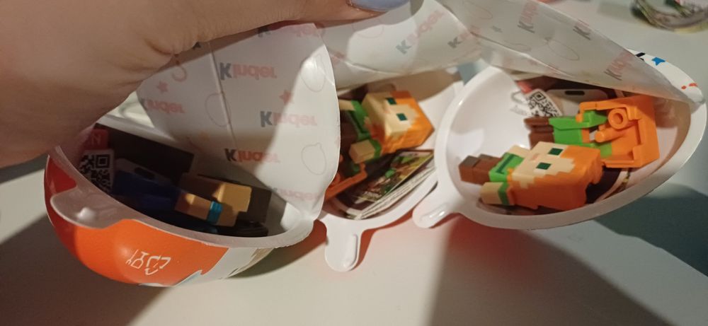 Figurki Kinder Joy Minecraft