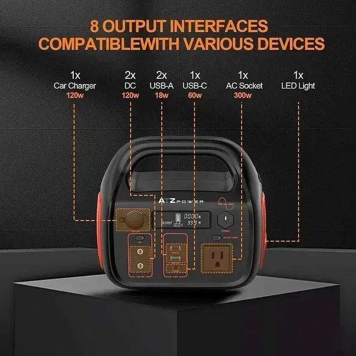 Портативная зарядная станция ATZ Power 300 Вт