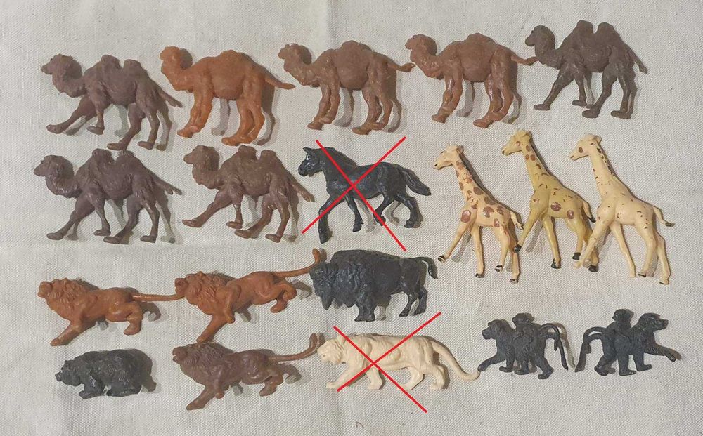 Миниатюрные фигуры животных пластмасса