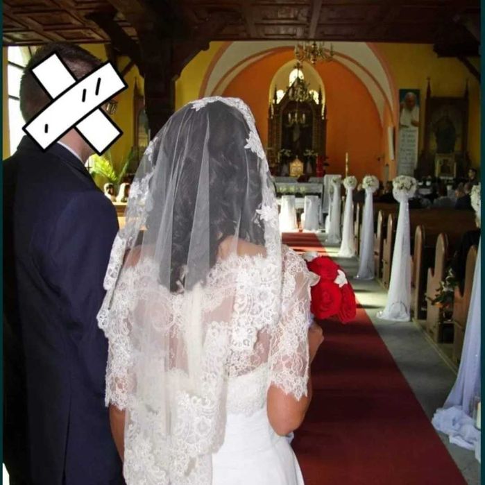 Suknia ślubna muślin