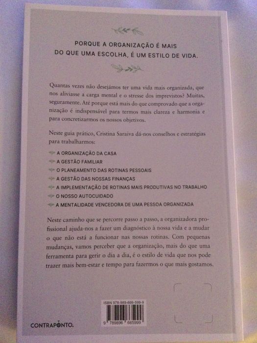Vida em ordem. Cristina Saraiva