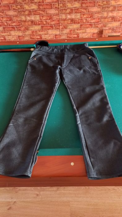 Spodnie nowe damskie grafitowe 95% bawełna rozciągliwe pas 42-60 cm