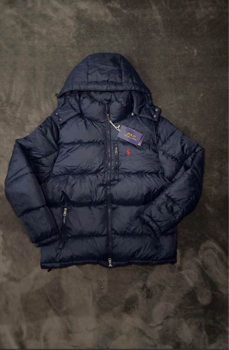 Polo ralph lauren casaco de pena azul-marinho