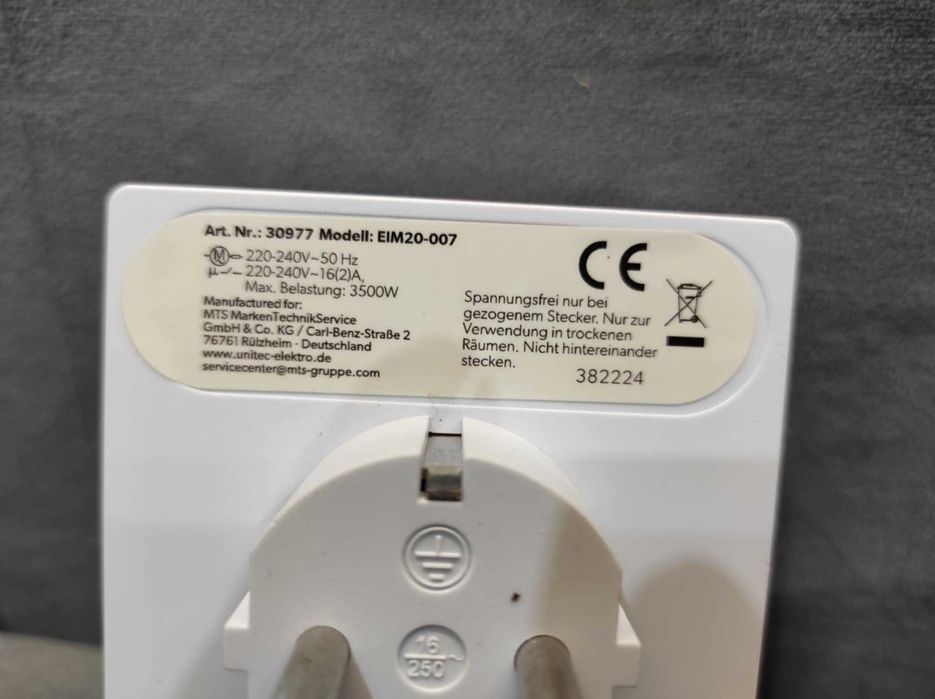 Programator czasowy mechaniczny UNITEC. 16A.