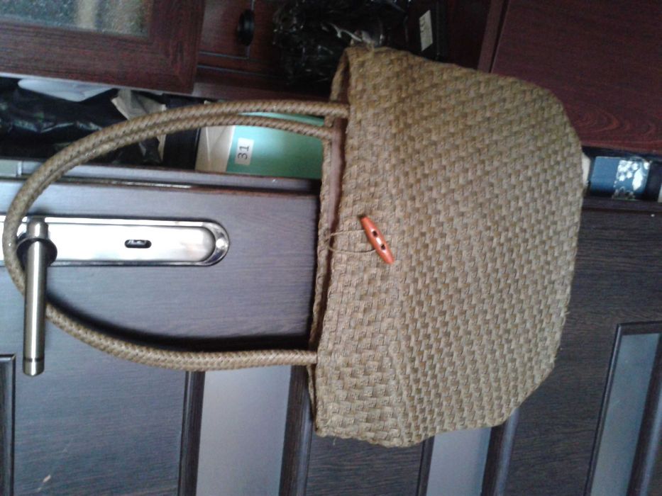 letnia duża pleciona torba