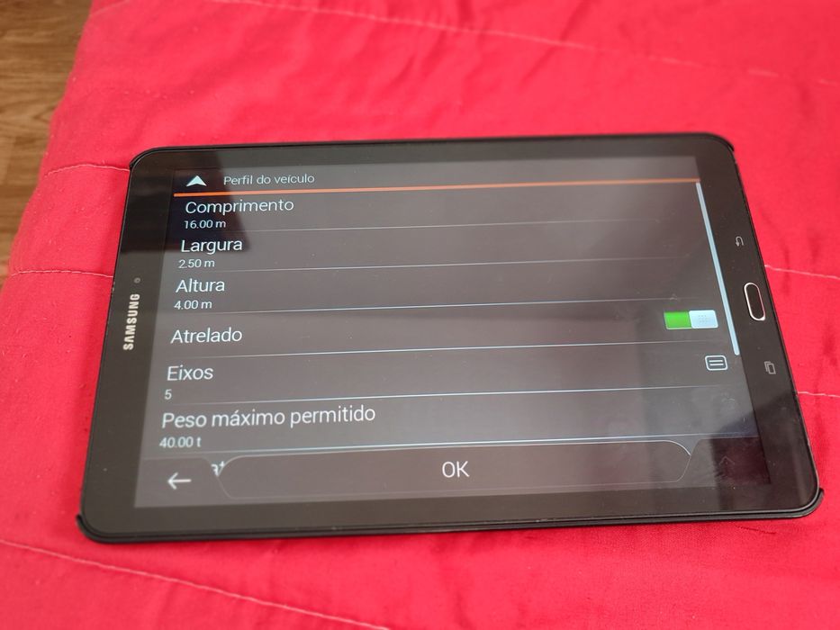 Tablet Samsung tab E 10 com GPS