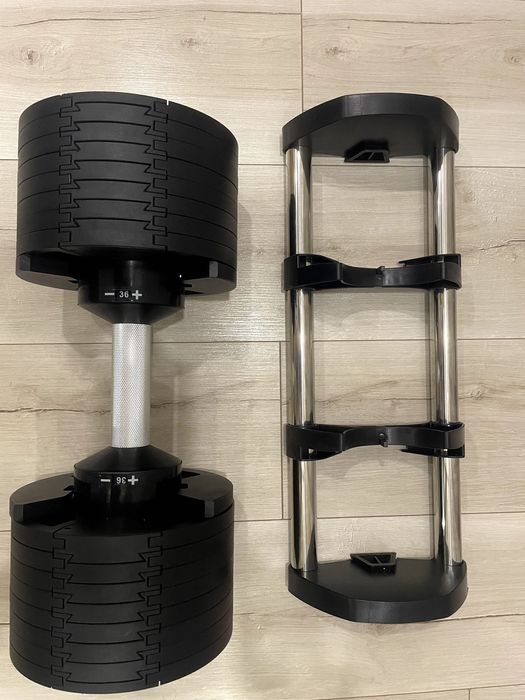 Гантель з регульованим навантаженням, кругла 36 кг