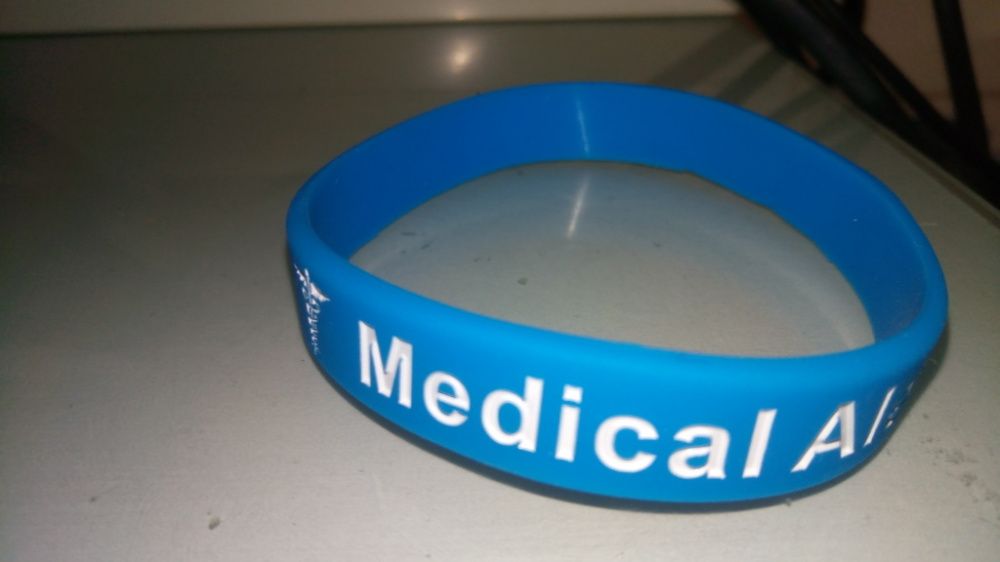 Pulseira silicone alergia penicilina