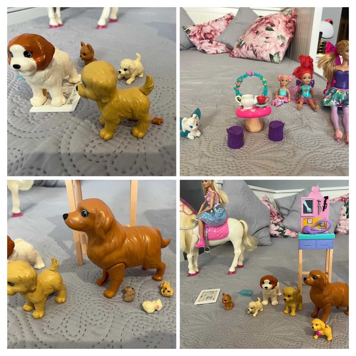 3 ZESTAWY Barbie kamper, z koniem, wróżki, weterynarz - STAN IDEALNY