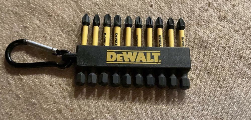 Набор біт хрестова викрутка ударних підсилених довгих dewalt 10шт набо