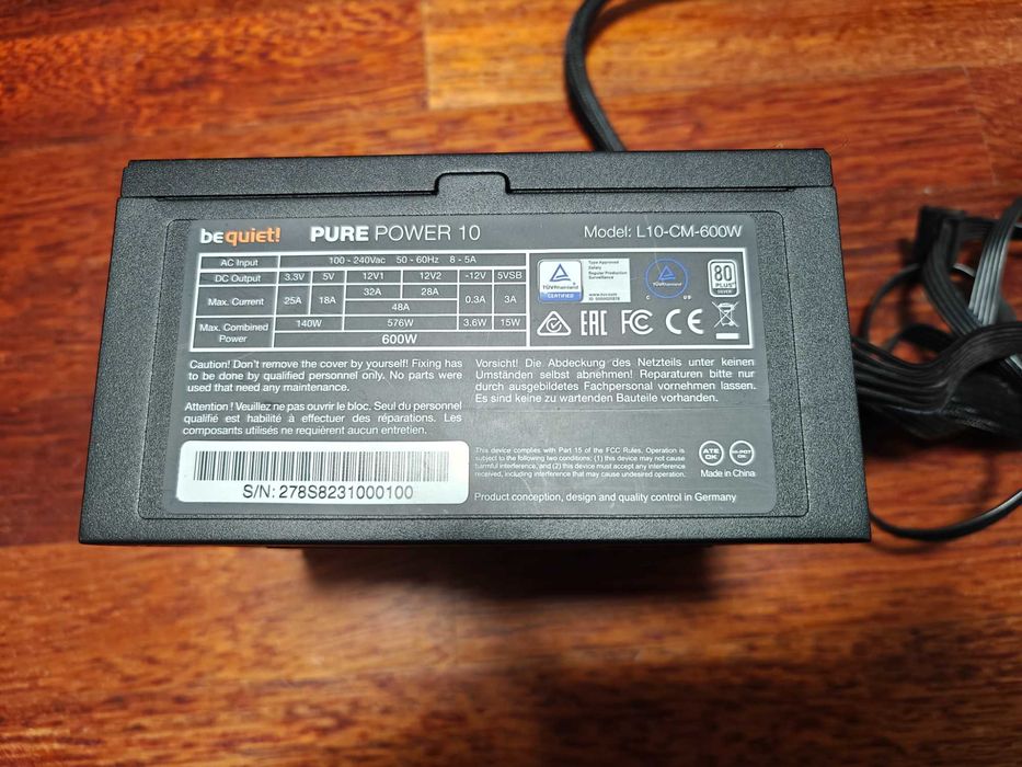 Zasilacz bequiet! pure power 10 600w