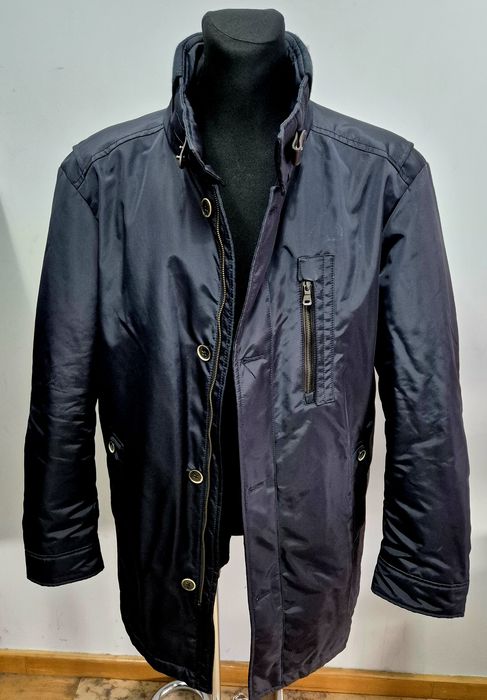 HUGO BOSS roz. 56 XXL wodoodporna kurtka męska logowana ocieplana