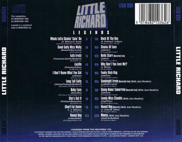 Little Richard Featuring Jimi Hendrix - Legends