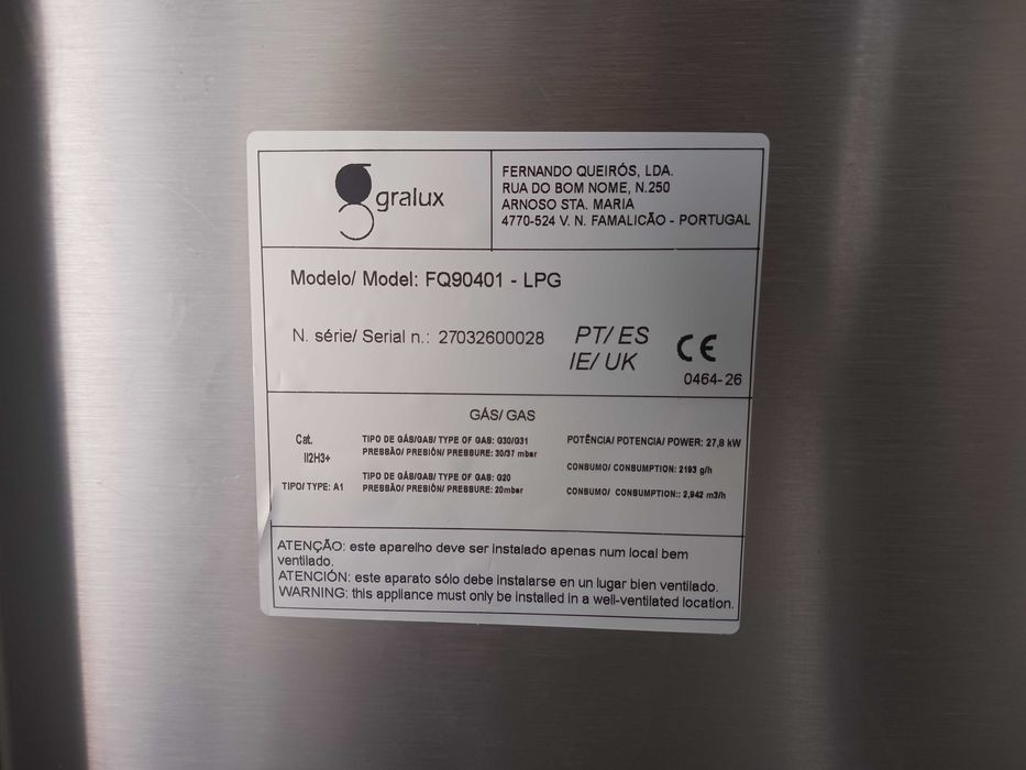 ACM1676 - Fogão Industrial a Gás de Alto Rendimento - NOVO