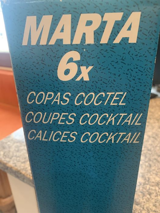 6 Taças de Cocktail em vidro