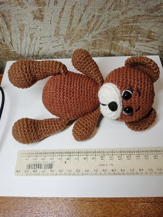 Медведь игрушка крючком