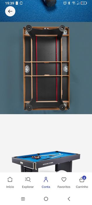 Mesa bilhar seminova