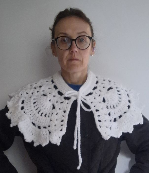 Kołnierz pelerynka crochet collar