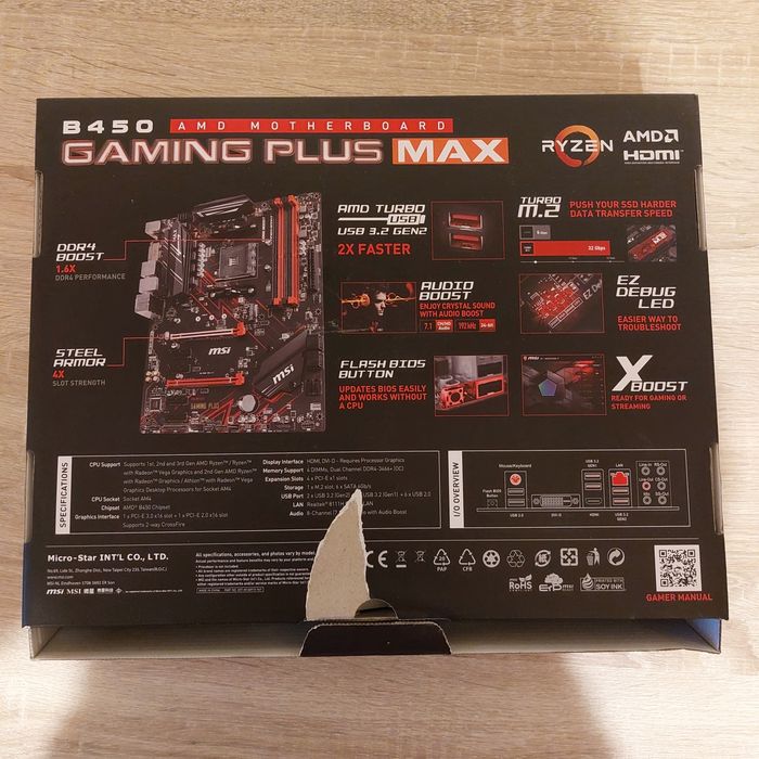 Płyn główna MSI B450 Gaming Plus Max