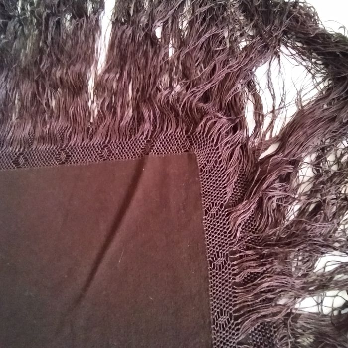 Xaile antigo cor de chocolate