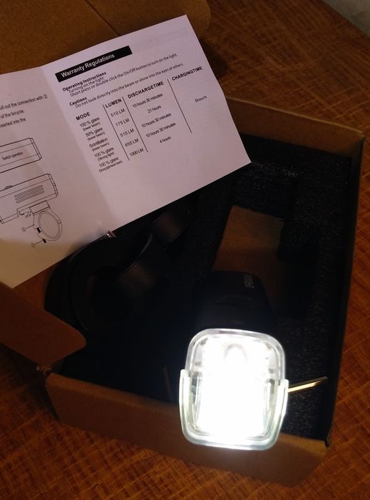 Велофара 4800мА.