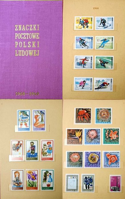 Klaser jubileuszowy Tom VIII+ znaczki** - rok 1968-69