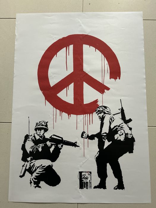 Poster Banksy Peace Soldiers