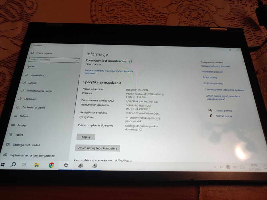 Laptop dotykowy Medion Akoya 13,6 cala