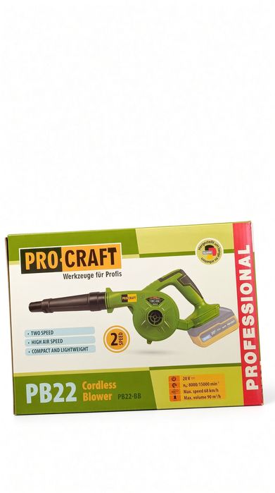 Акумуляторна повітродувка Procraft PB22 (без АКБ та зп)