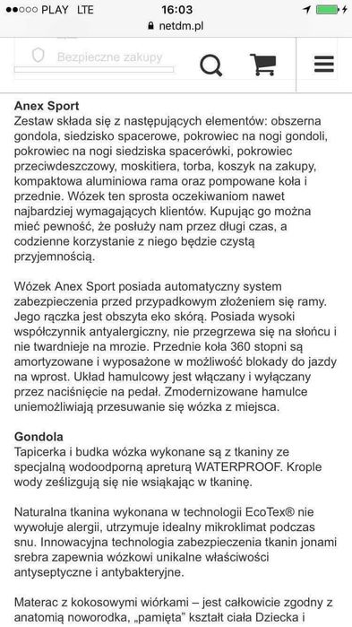 Wózek dziecięcy 4 w 1