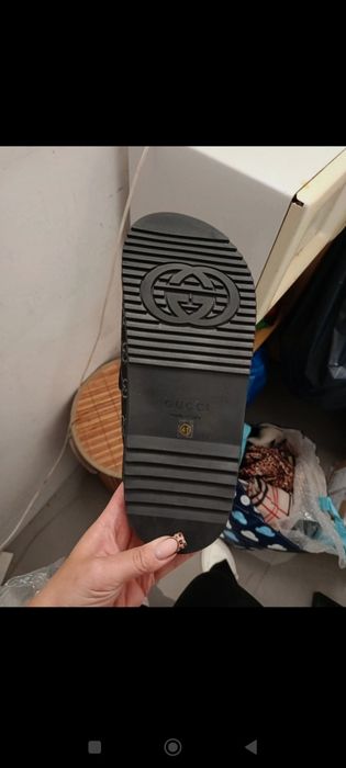 Gucci klapki 40 skóra profilowane 26 cm