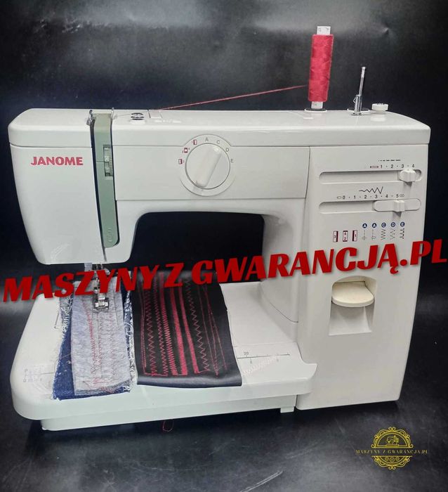 Maszyna do szycia JANOME  Skóra, jeans , filc 12 MSC GWARANCJI