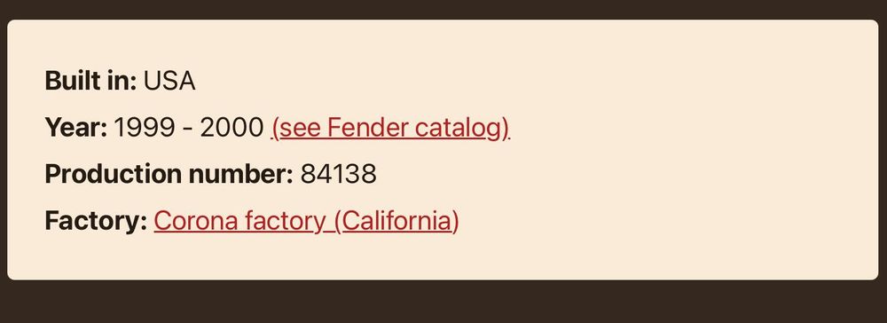 Fender Stratocaster USA 1999