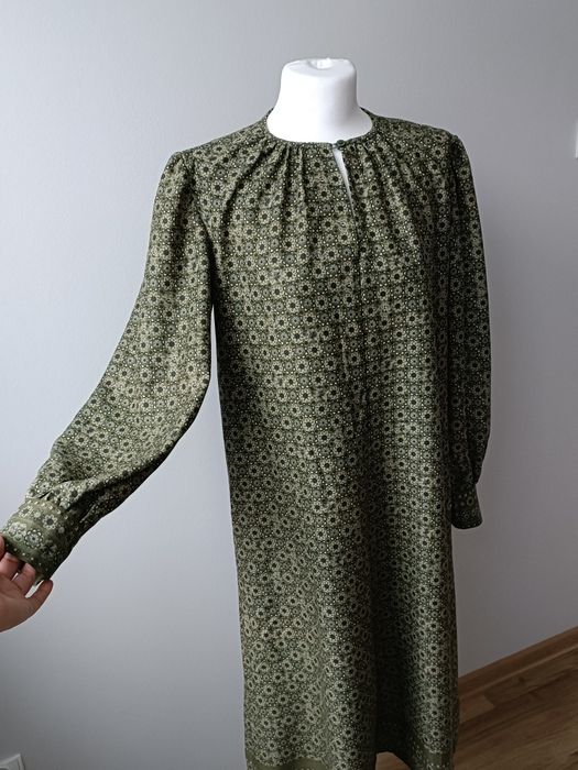 Sukienka damska midi boho w print retro vintage M 38