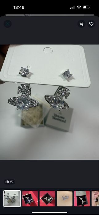 Сережки жіночі Vivienne Westwood з камнями