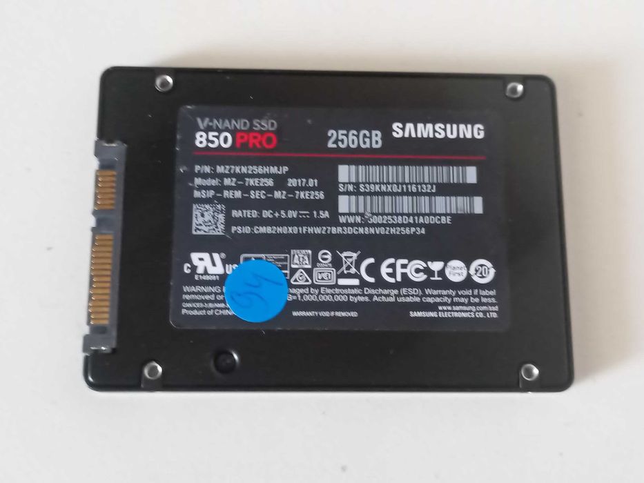 256GB SSD Samsung  2.5" Sata3