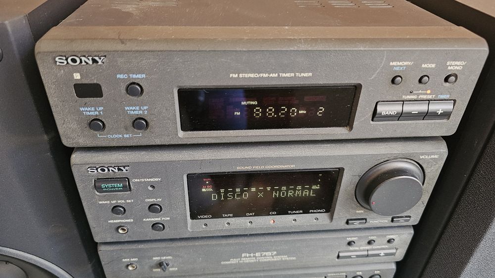 SONY FH-E757 wieża Hi-Fi + kolumny + pilot  | vintage RETRO